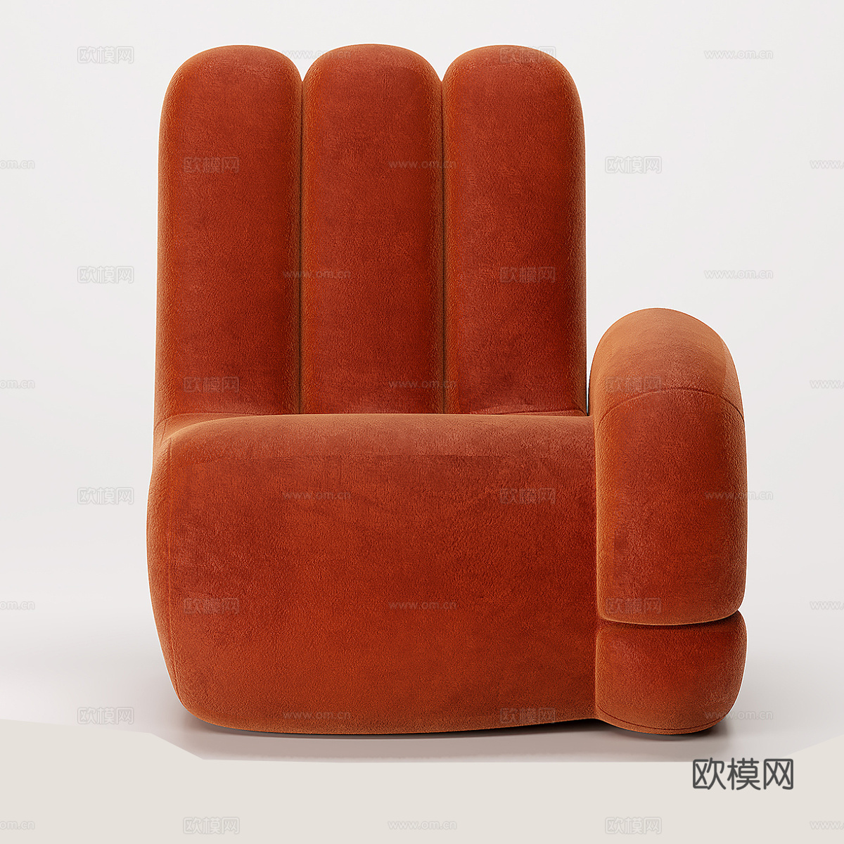 现代简约单人沙发  单人沙发 简约沙发  休闲沙发3d模型