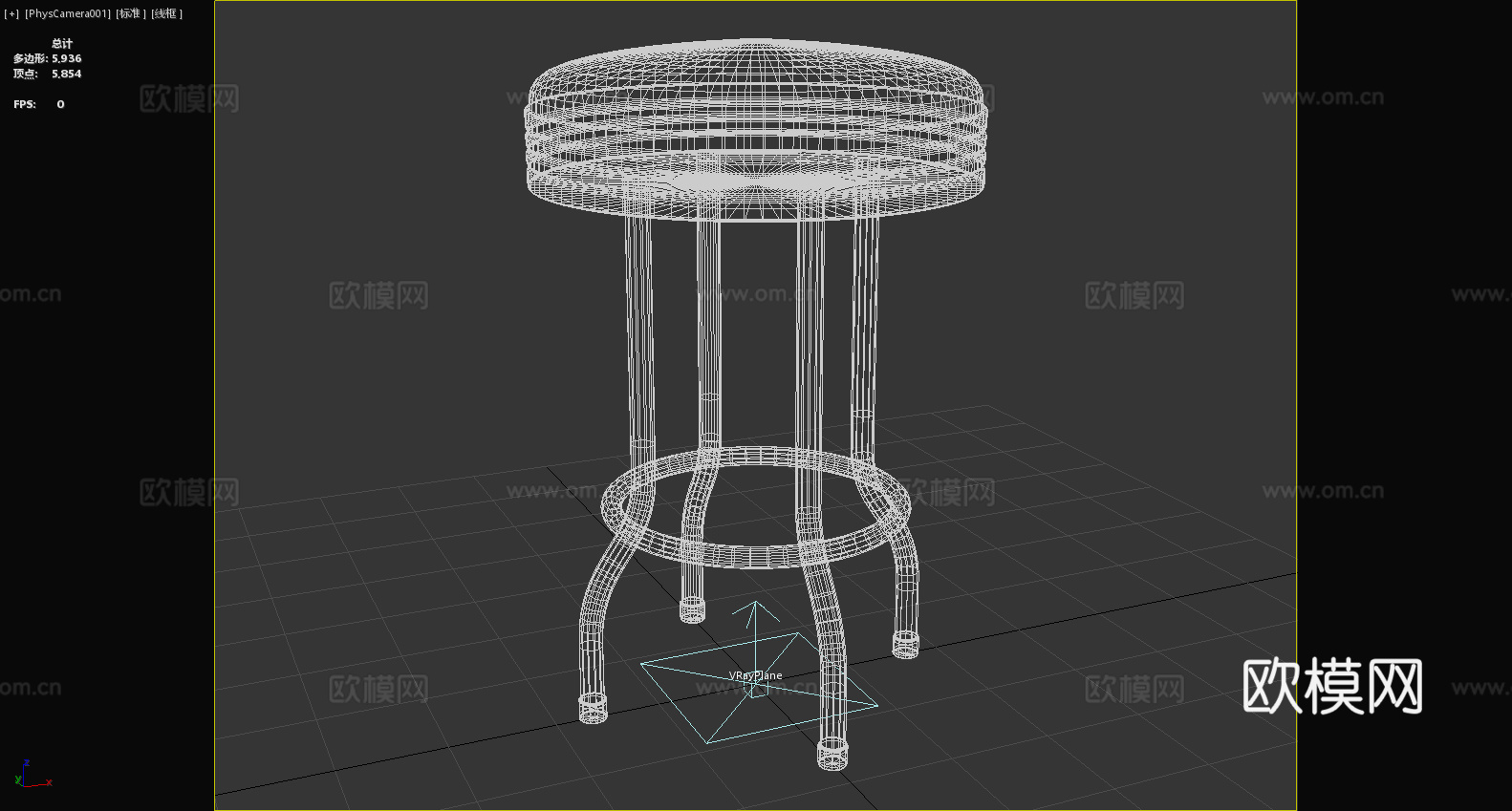 凳子 吧台凳 高脚凳3d模型