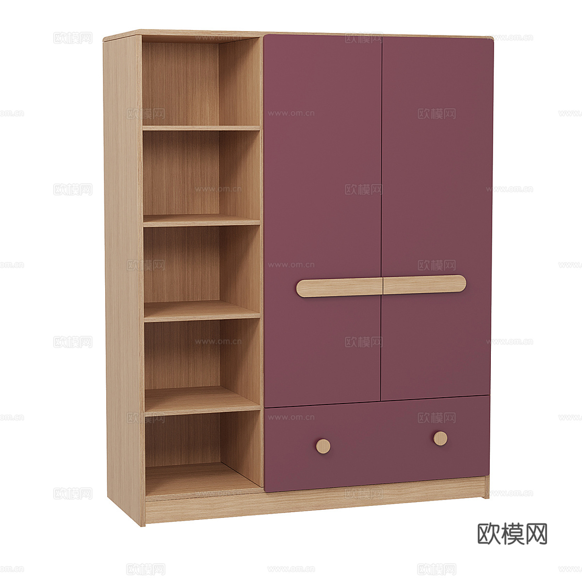 北欧简约衣柜 衣柜  简约衣柜  装饰衣柜 柜子 边柜3d模型