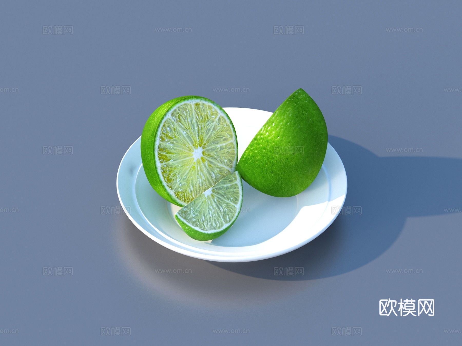 柠檬 青柠 青柠檬3d模型