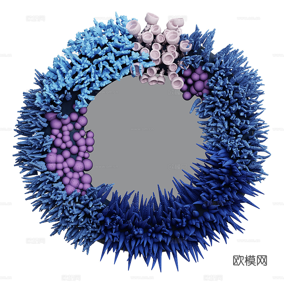 现代简约镜子 装饰镜子 简约镜子 抽象镜子3d模型