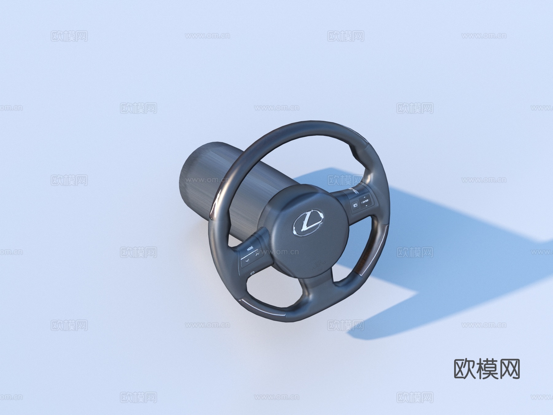 方向盘 汽车方向盘 汽车零件3d模型