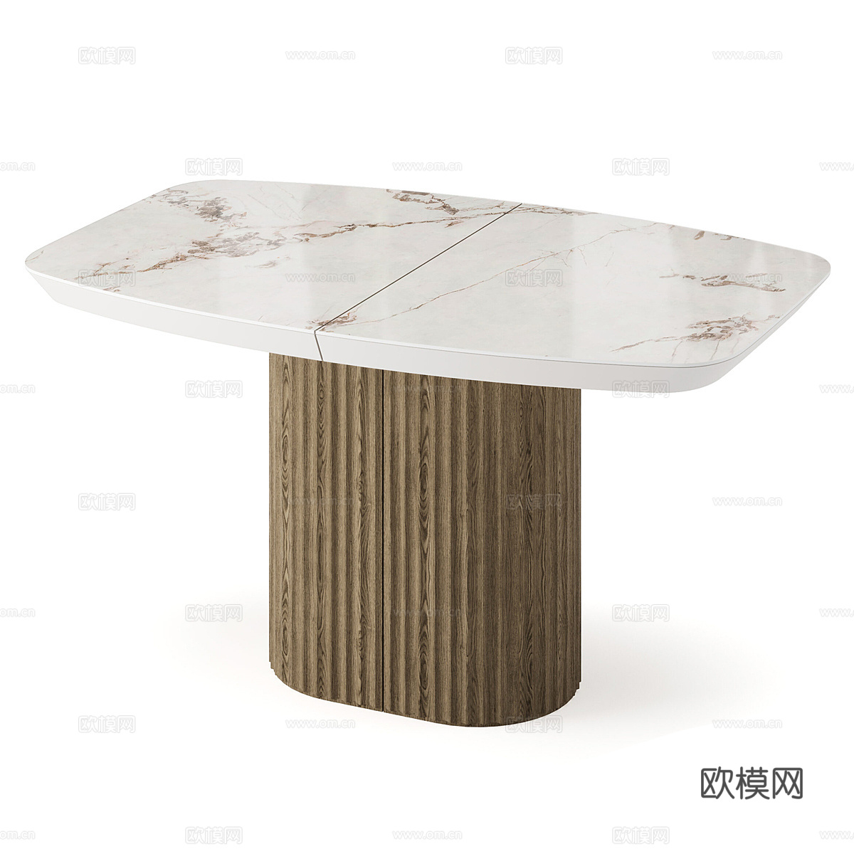 北欧简约餐桌 餐桌 简约餐桌 桌子 大理石桌子3d模型