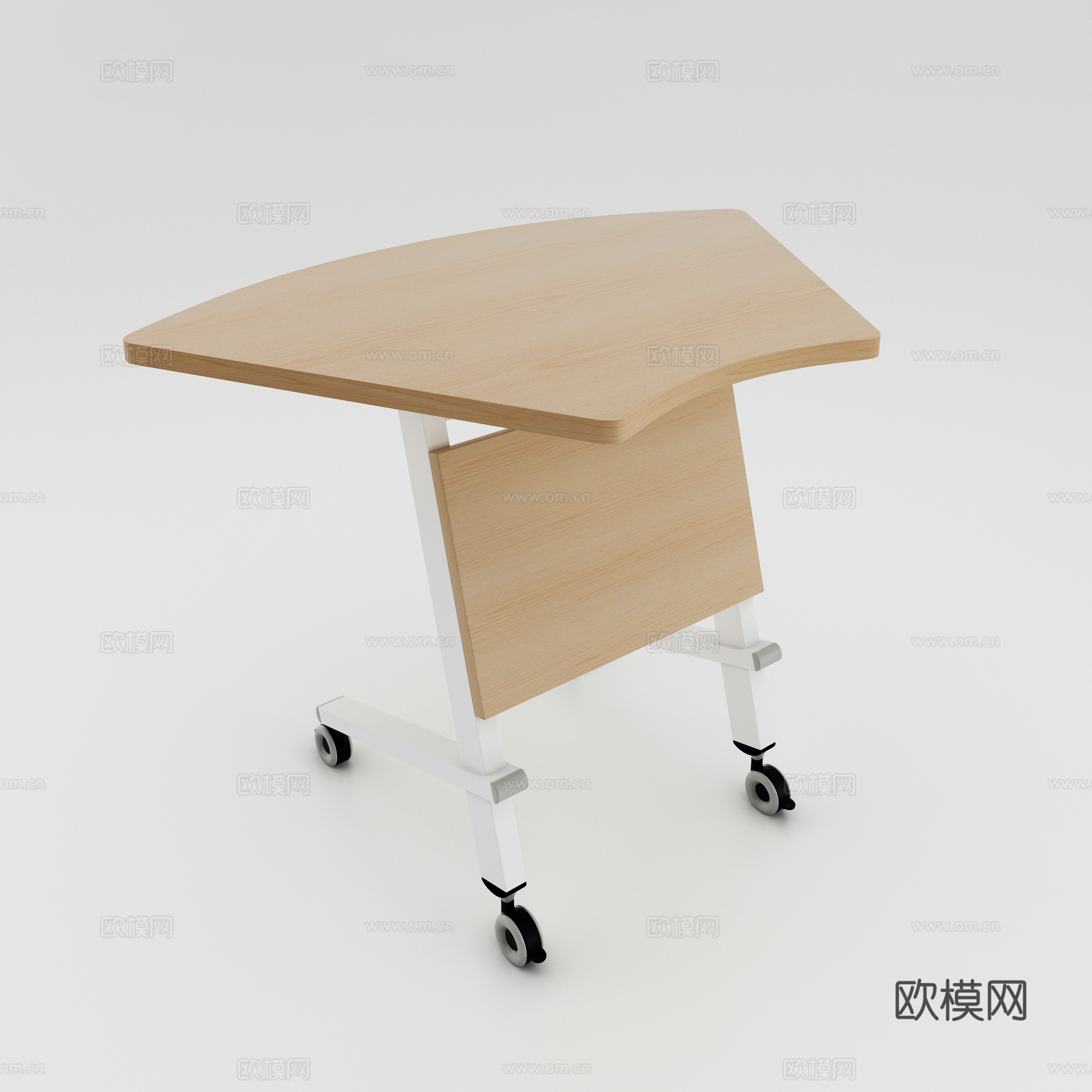 现代培训桌 培训台 会议桌 折桌3d模型