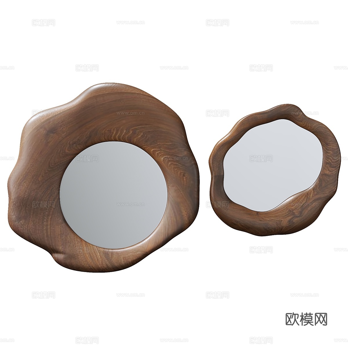 不对称镜子套装3d模型