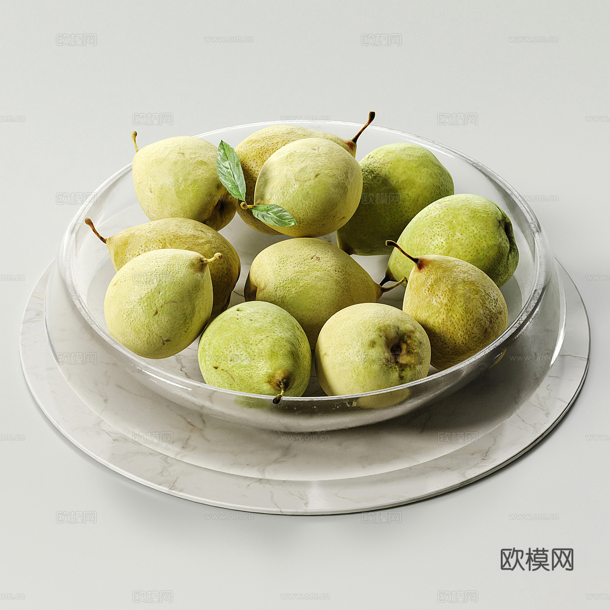 水果 果盘 梨3d模型