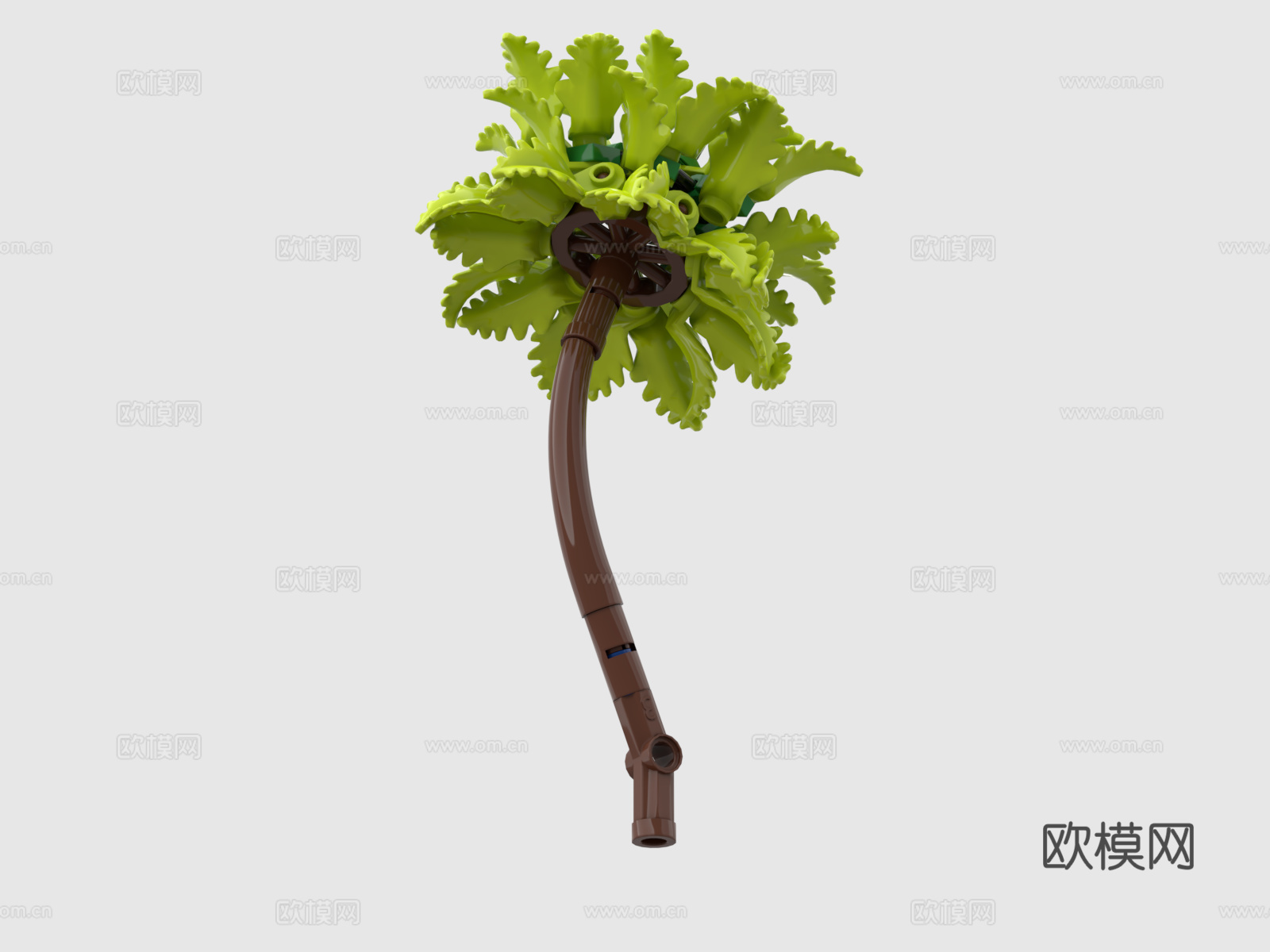 乐高 LEGO 玩具 积木 植物 椰子树 热带植物3d模型