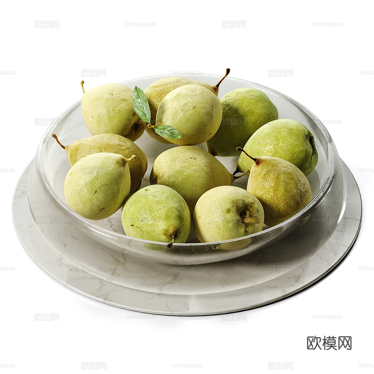 水果 果盘 梨3d模型