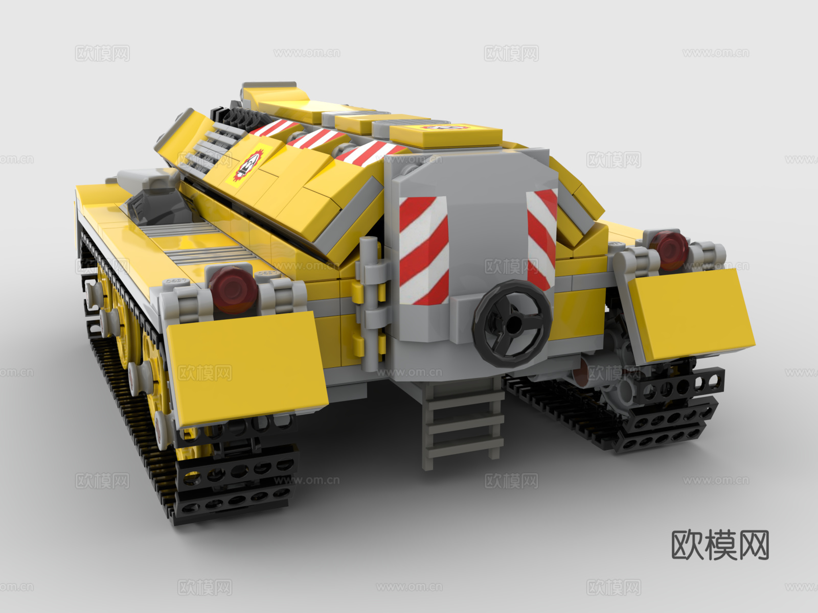 乐高 LEGO 玩具 积木 工程车 钻土机 挖坑机 钻孔机3d模型