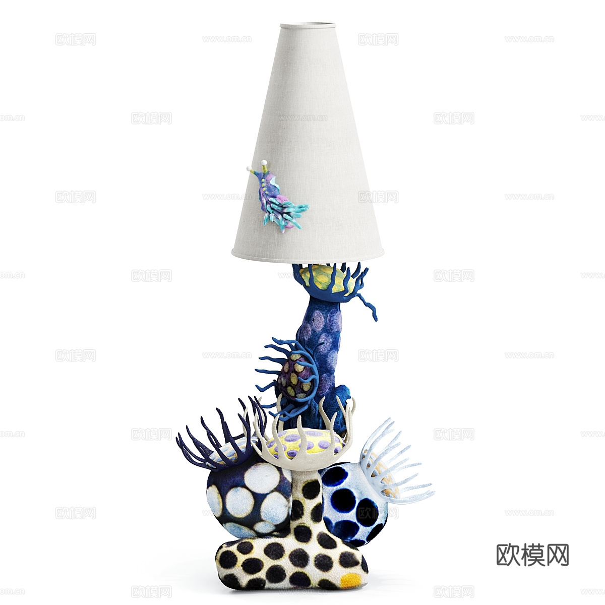 现代简约台灯 台灯 简约台灯  书房台灯 灯3d模型