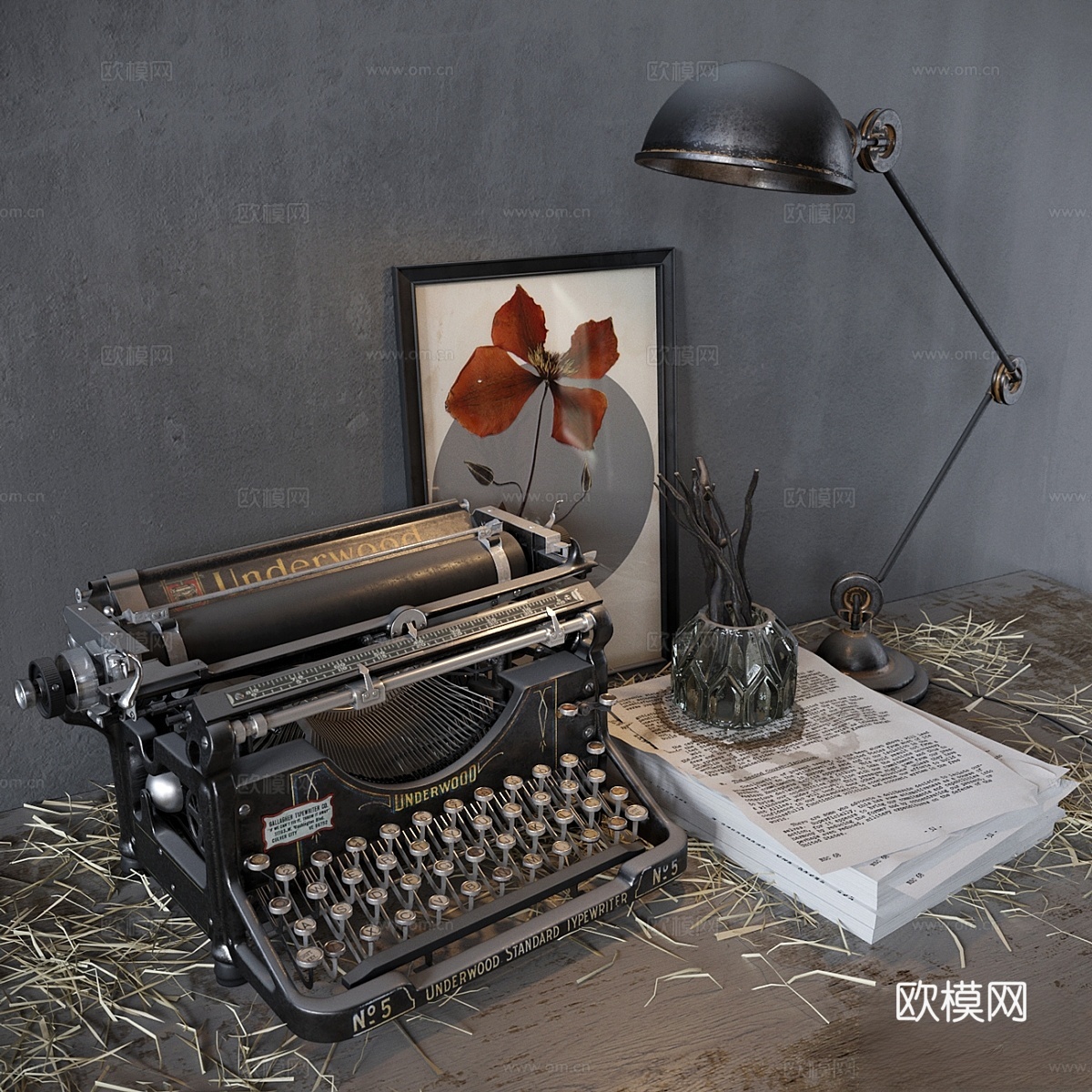 Underwood装饰套装3d模型