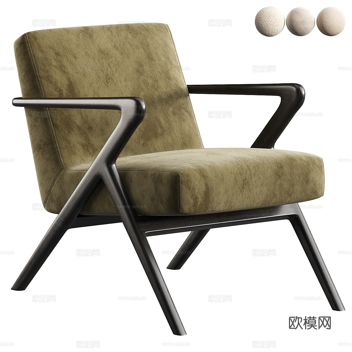 卡普里休闲椅3d模型