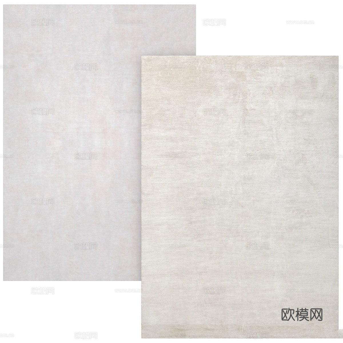 现代地毯 LA 纯羊绒 - 沙色与纯羊绒3d模型
