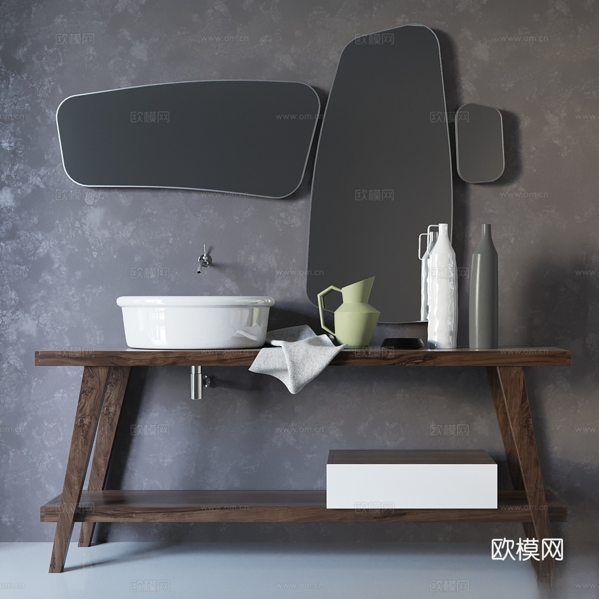 Falper Menhir 洗手盆3d模型
