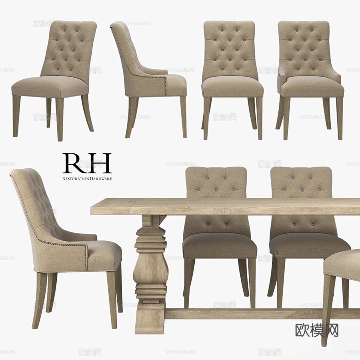 Restoration Hardware - Martine3d模型