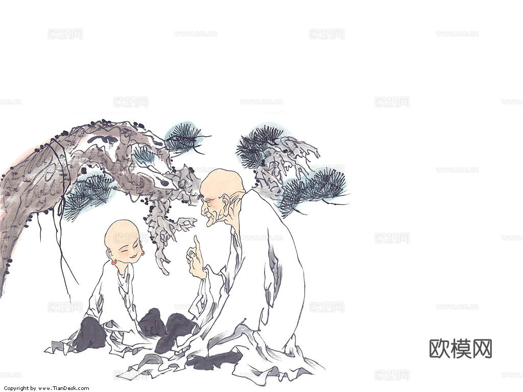 历史人物 卡通人物 中式墙绘人物