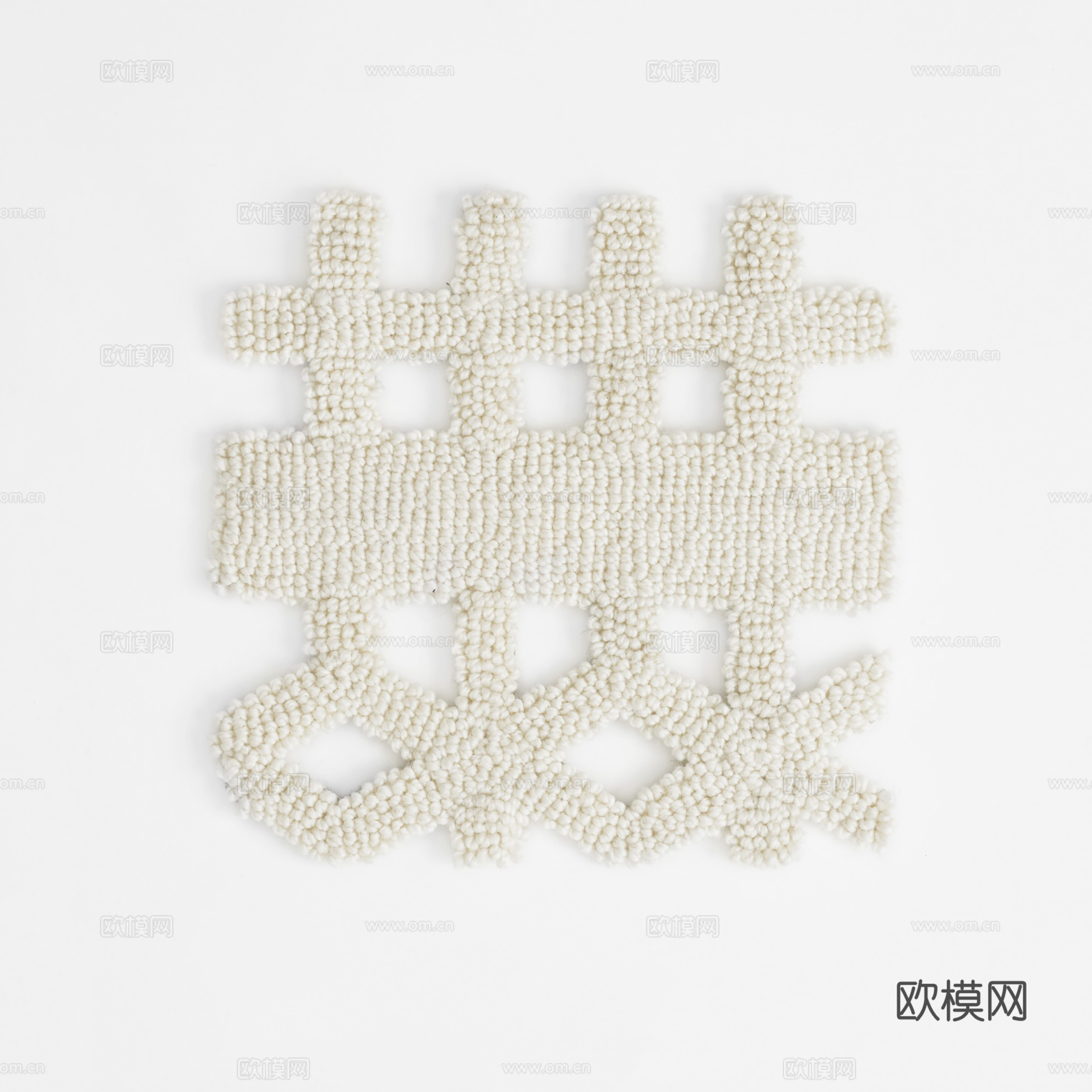 毛线针织布料  异形针织地毯毛毯  布料面料