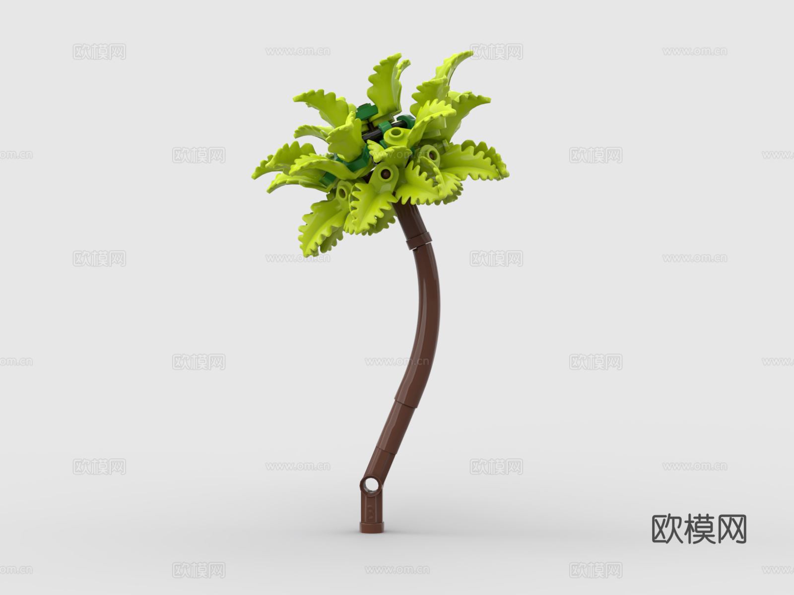 乐高 LEGO 玩具 积木 植物 椰子树 热带植物3d模型
