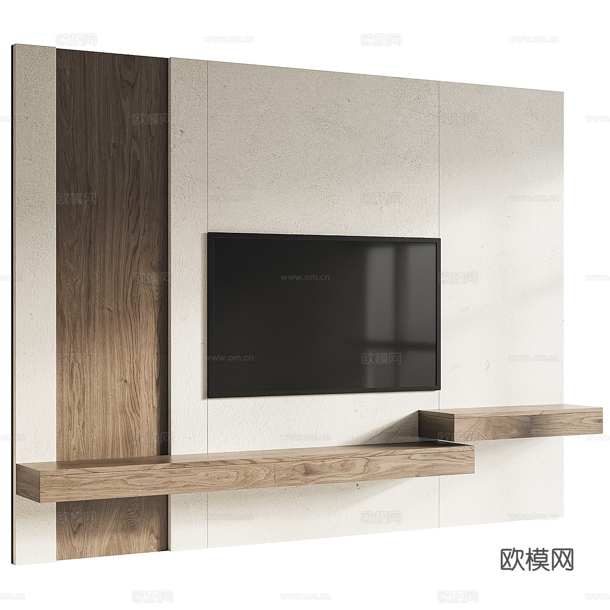 电视墙套装 13d模型