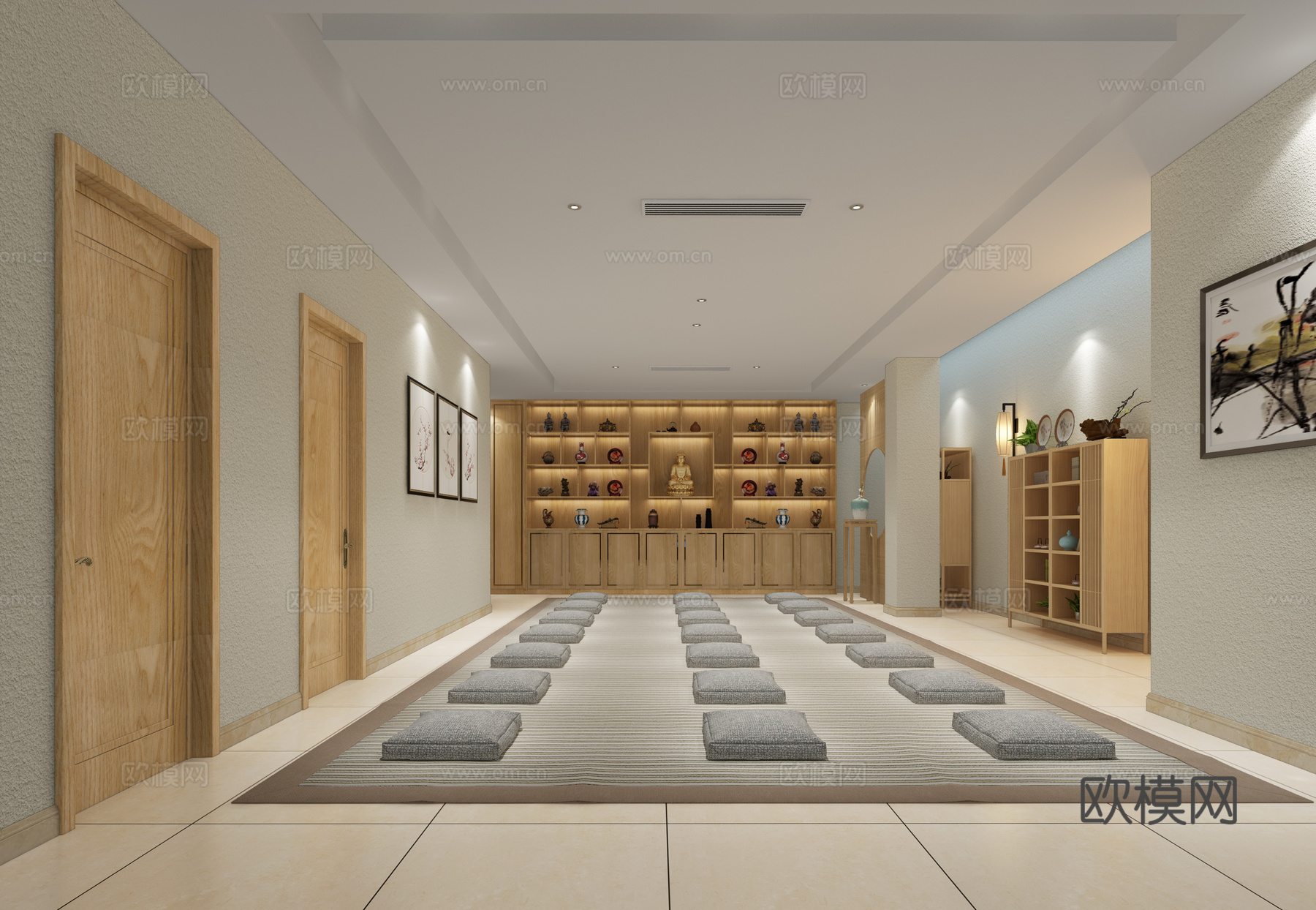 新中式空间 家具 灯具3d模型