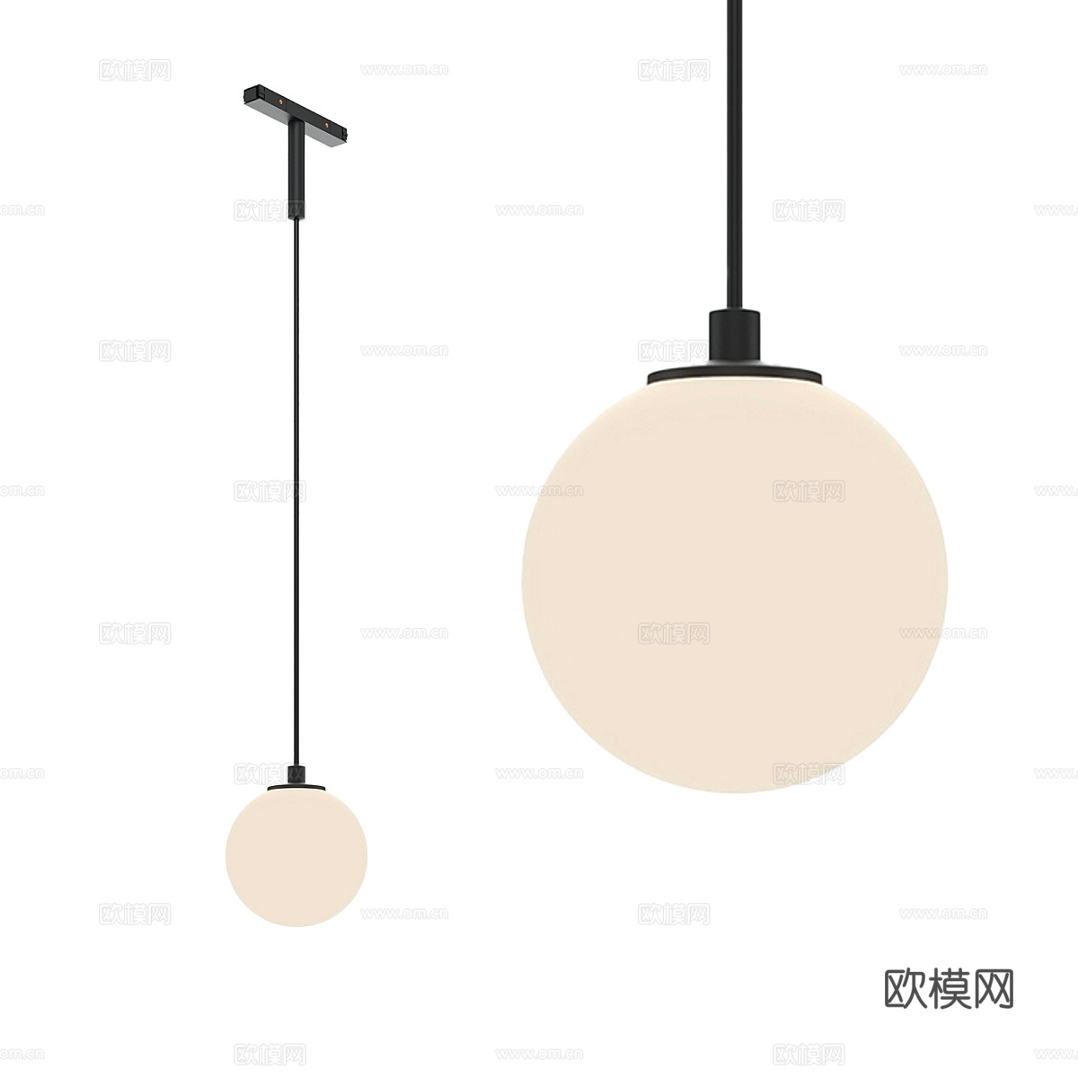 现代简约吊灯 吊灯 简约吊灯 球形吊灯 灯3d模型