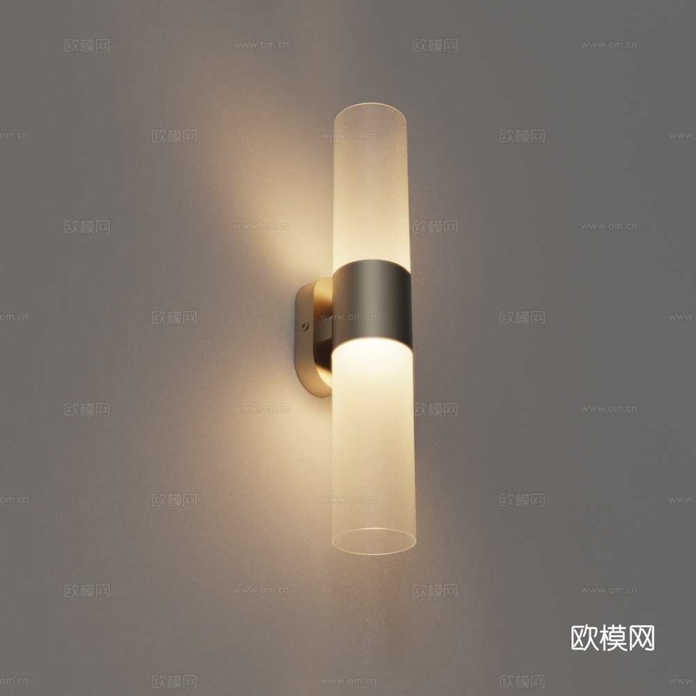 北欧轻奢卧室床头壁灯客厅背景墙走廊过道灯阳台洗手间网红镜前灯su模型
