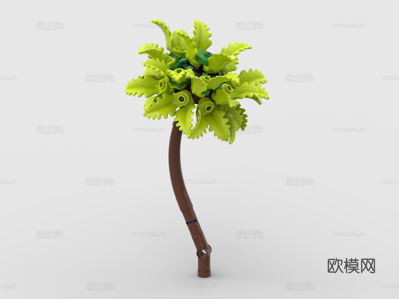 乐高 LEGO 玩具 积木 植物 椰子树 热带植物3d模型