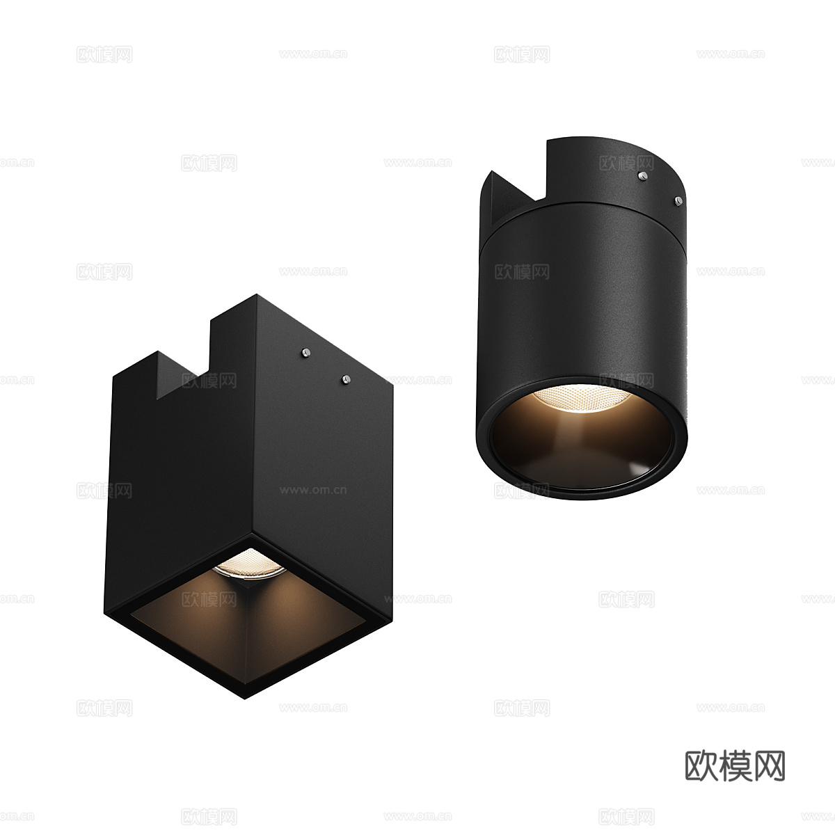 现代简约筒灯 射灯 展览筒灯 灯3d模型