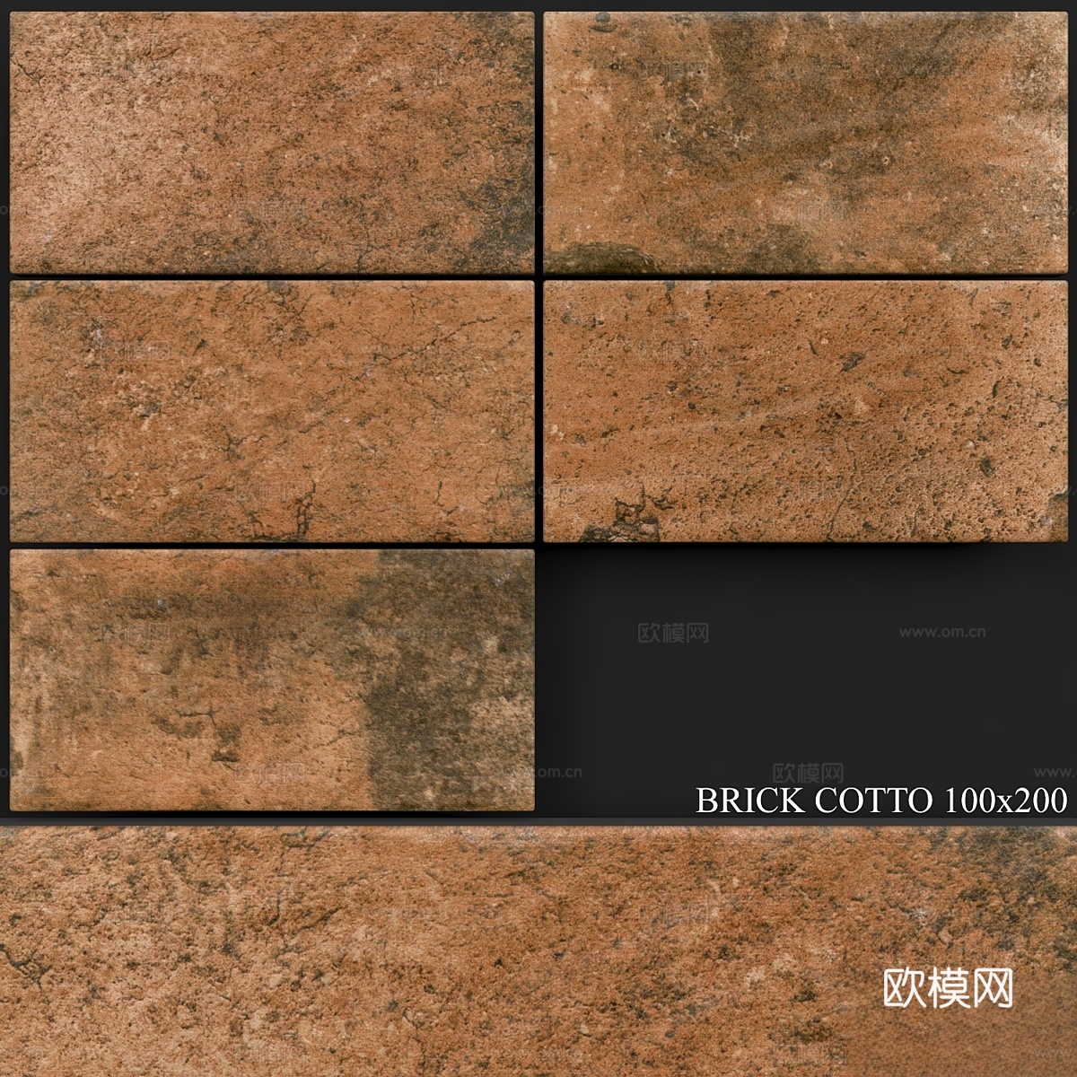 Keros 砖纹陶板 100x2003d模型