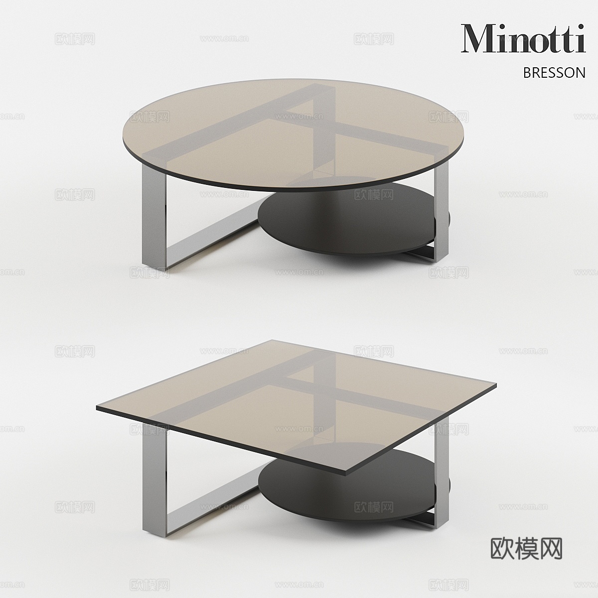 米诺蒂布雷松咖啡桌3d模型
