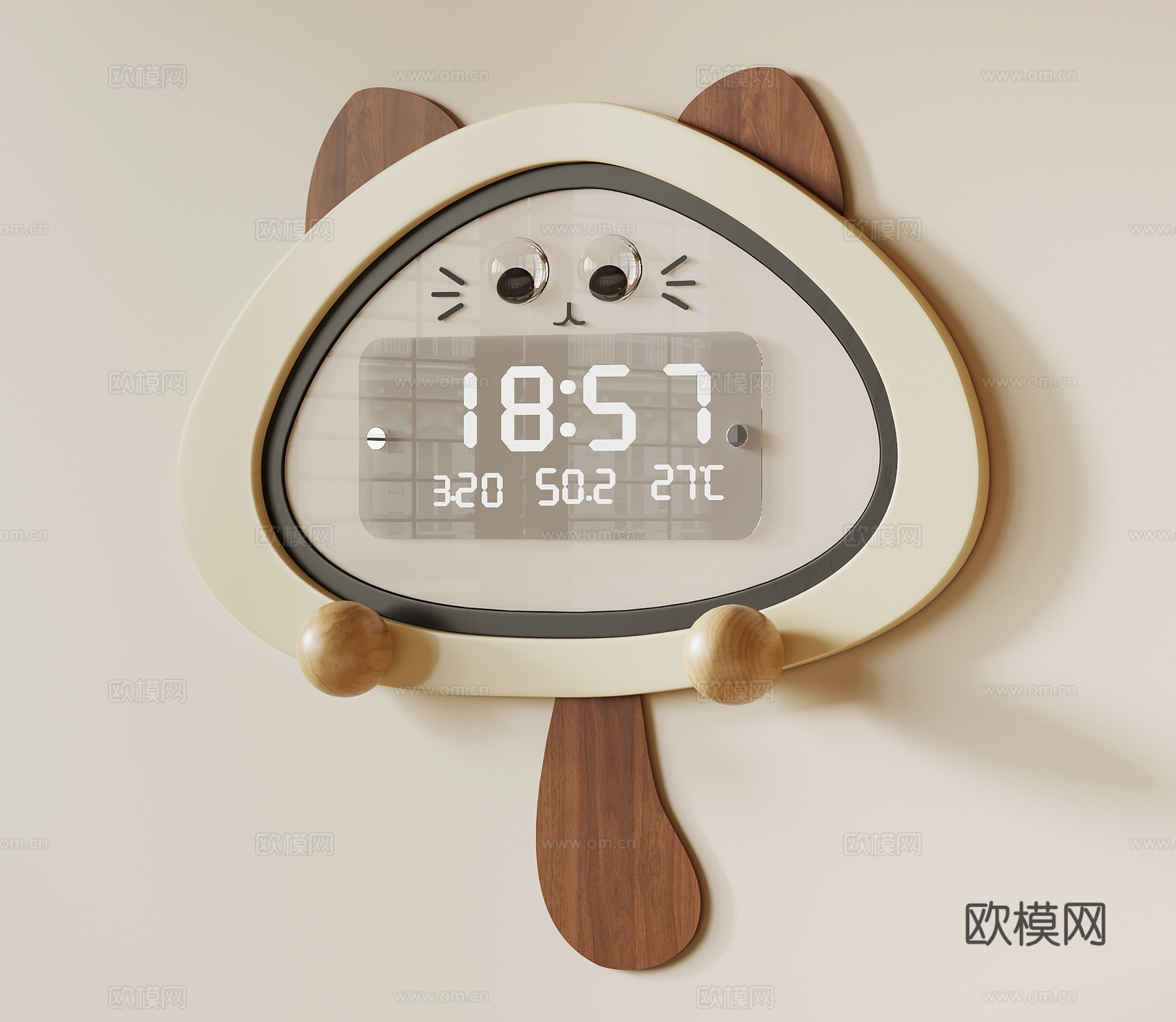 挂钟 现代简约挂件 墙饰 钟表 时钟 装饰品3d模型