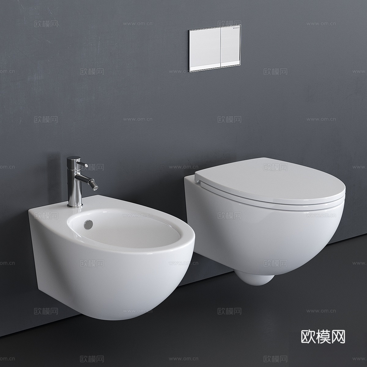 Ceramica Catalano Velis 壁挂式马桶3d模型