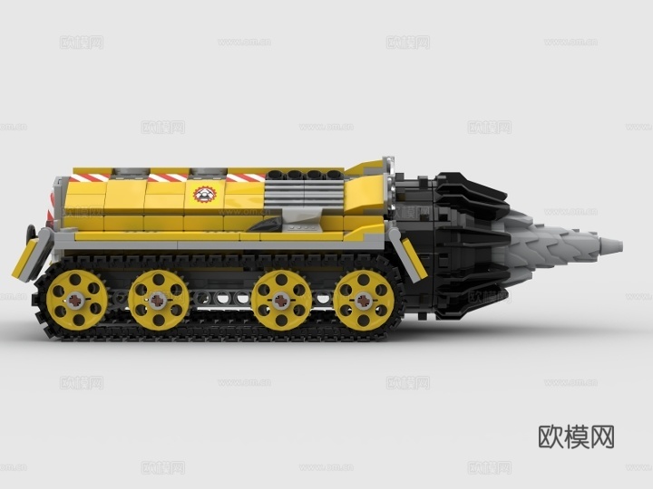 乐高 LEGO 玩具 积木 工程车 钻土机 挖坑机 钻孔机3d模型