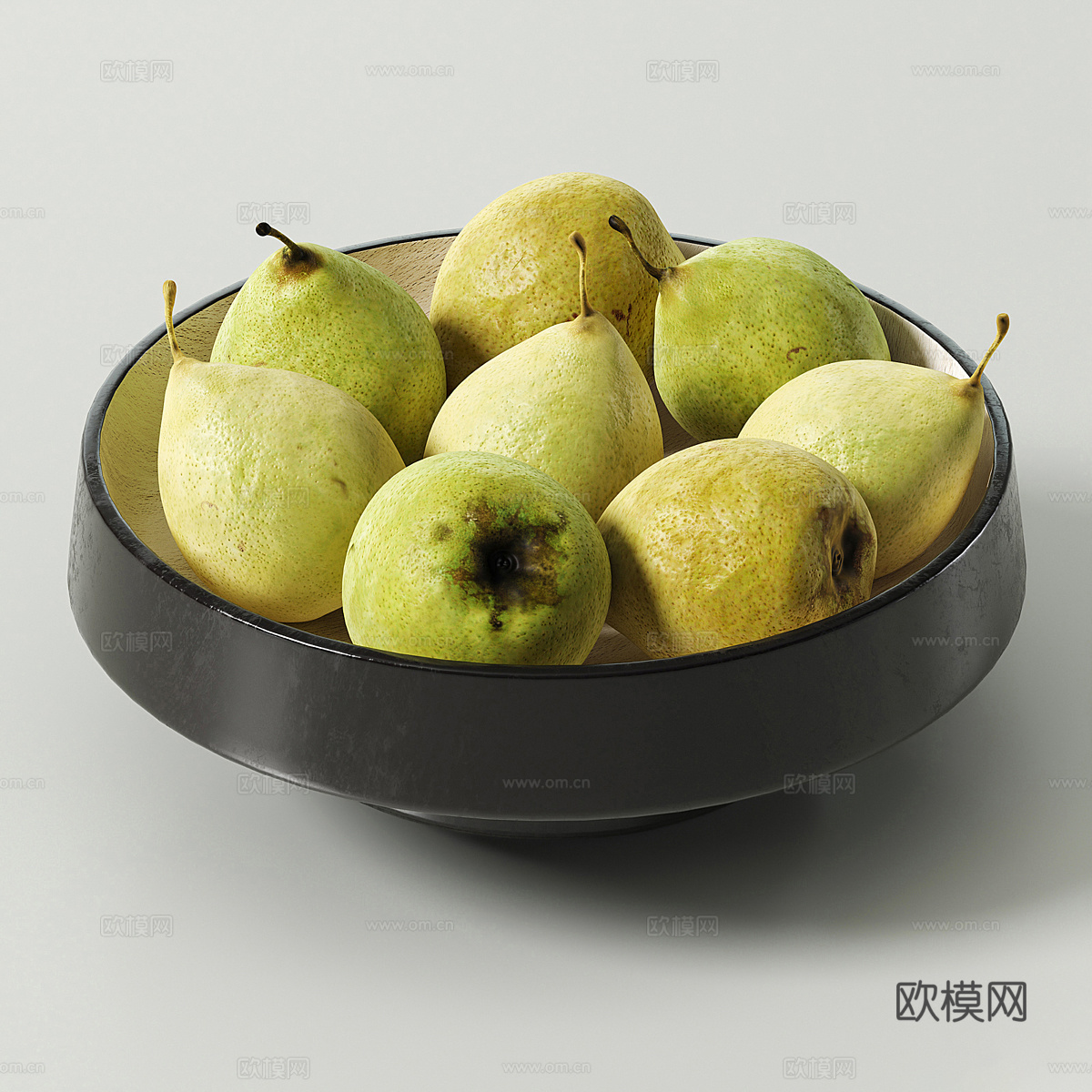 水果 果盘 梨3d模型