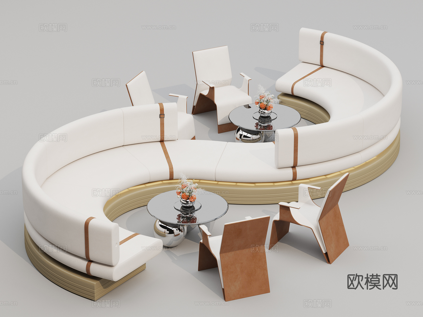 S型沙发 异型沙发3d模型