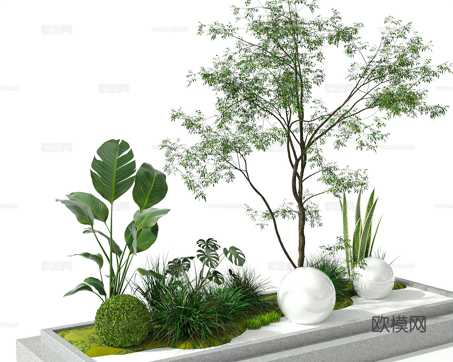 花草绿植景观绿化3d模型