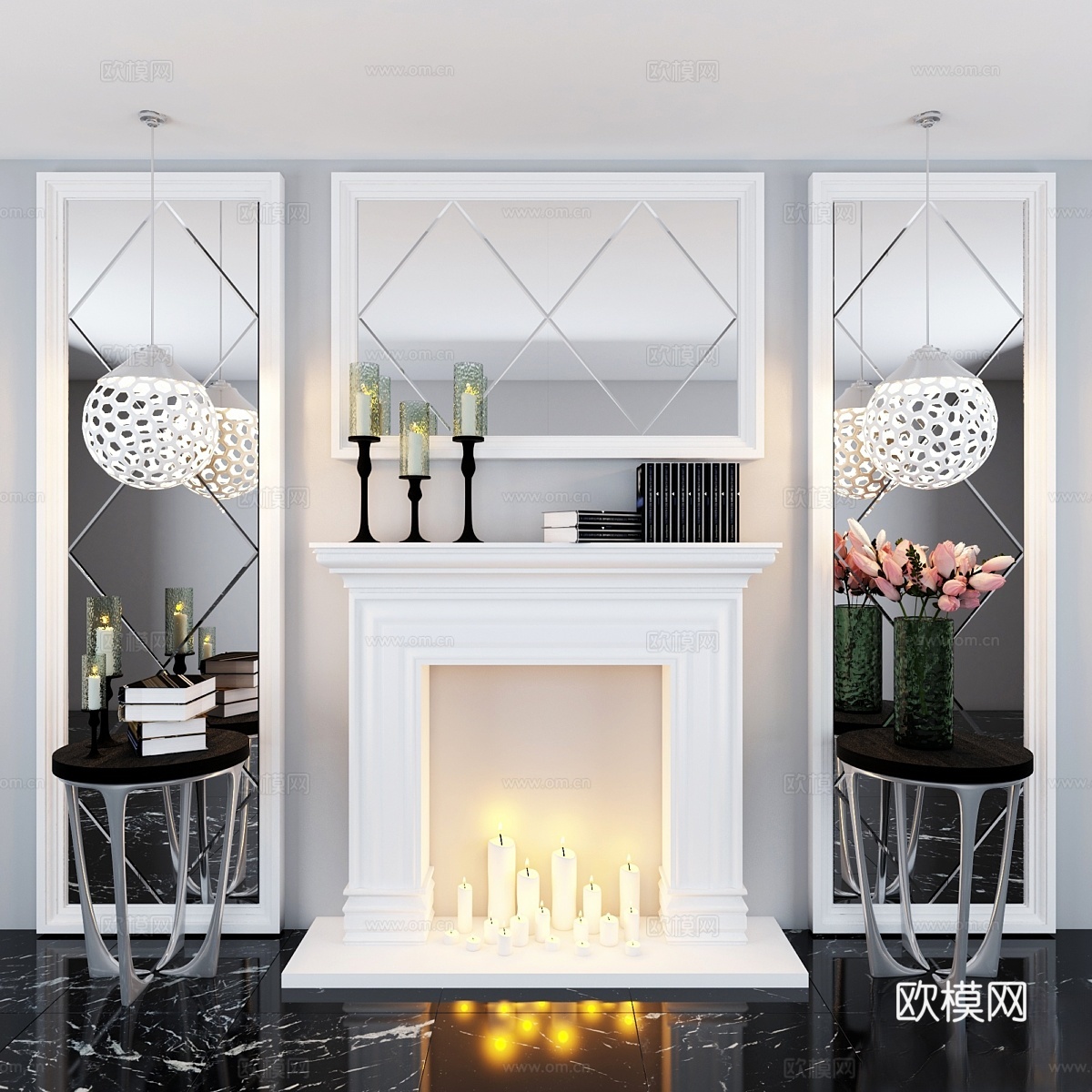 装饰壁炉3d模型