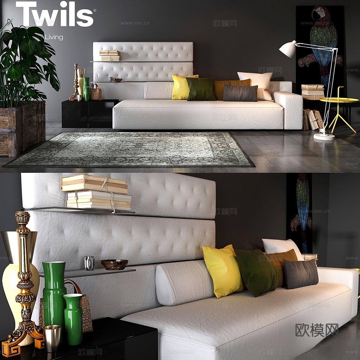 Twils 客厅套装 01A3d模型