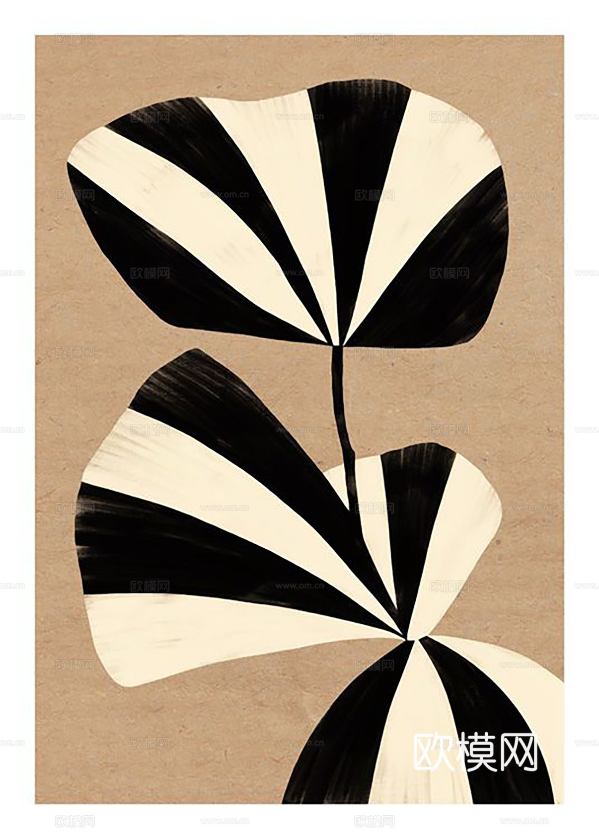中古挂画组合 装饰画挂画 抽象画