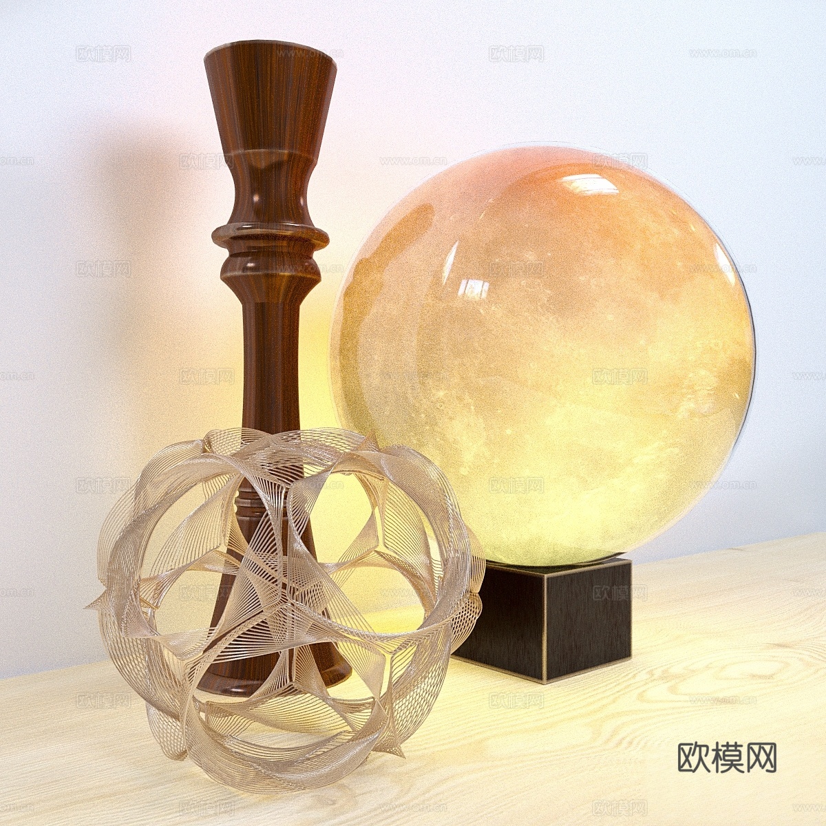 装饰球套装3d模型