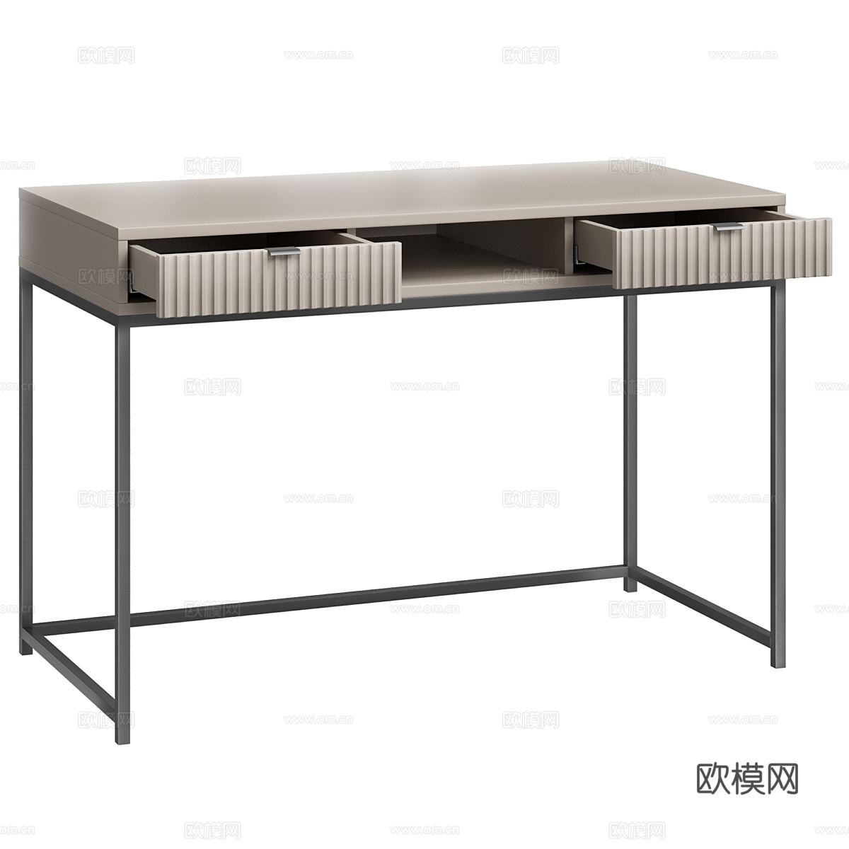 现代意式书桌3d模型