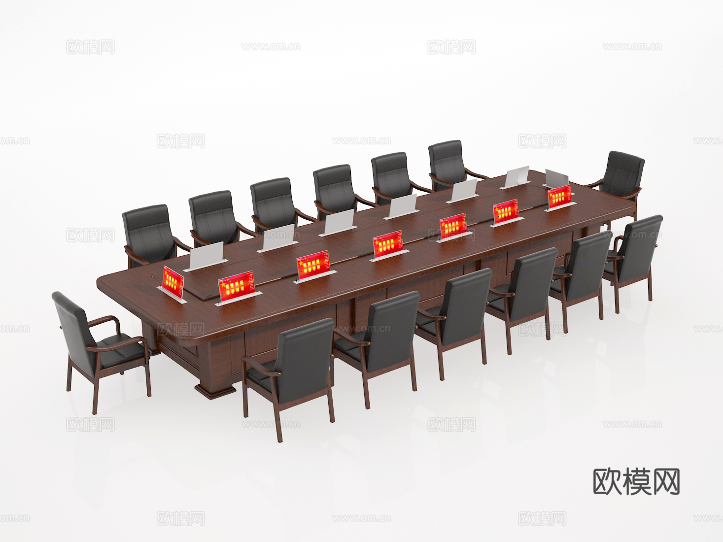 会议桌椅3d模型