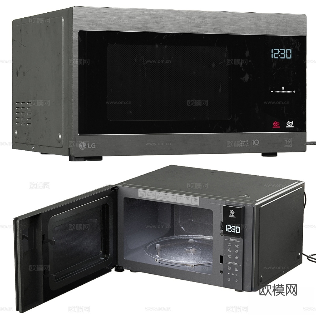 LG MW25R95CIS 微波炉3d模型