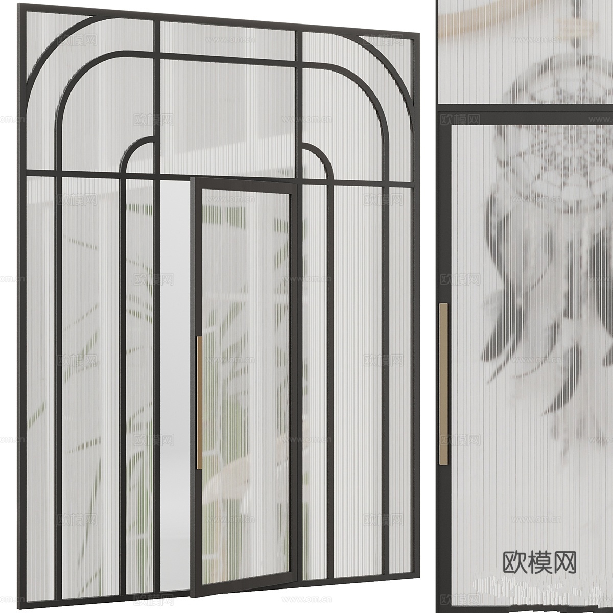 入口门套装843d模型