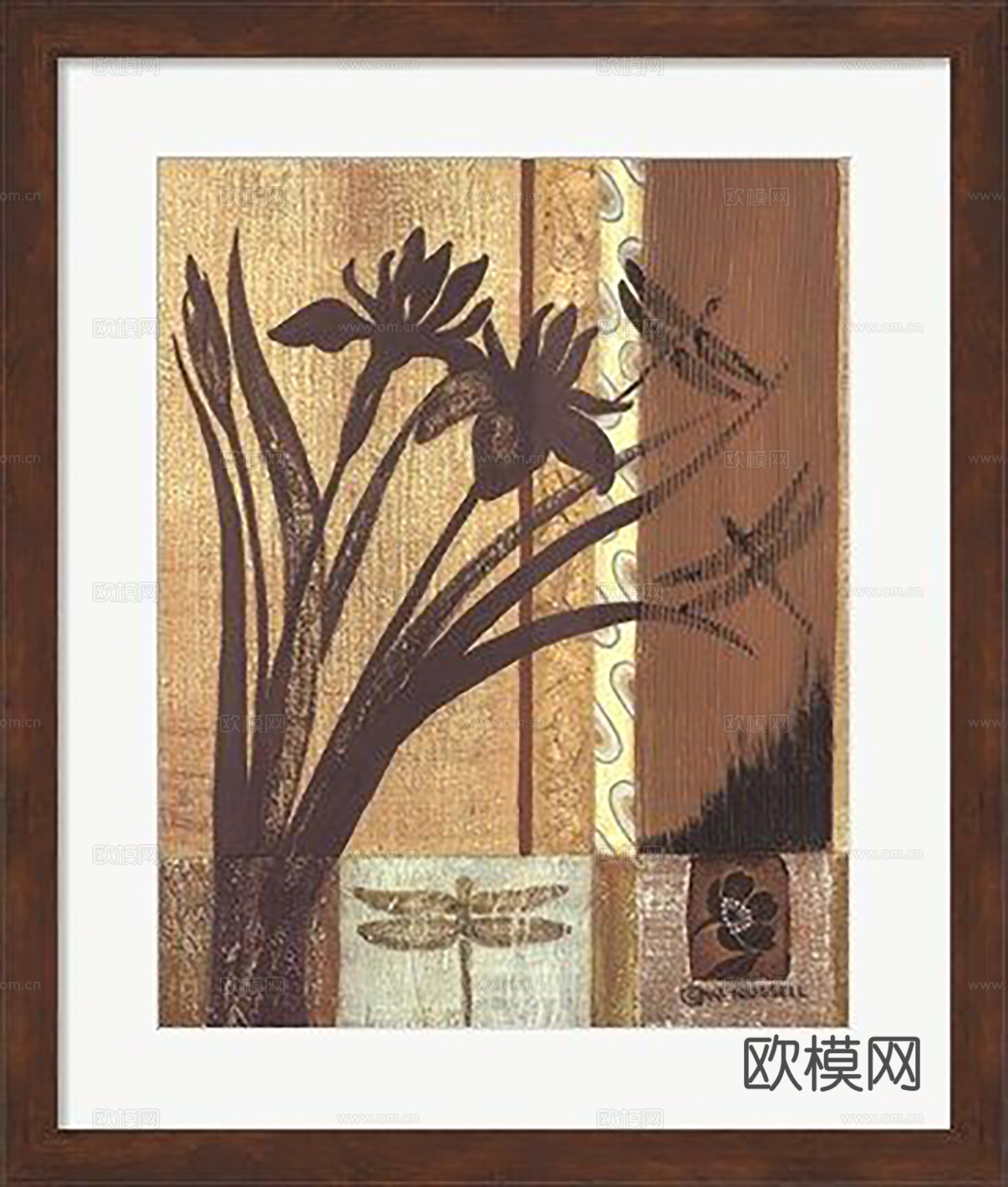 中古挂画组合 装饰画挂画 抽象画艺术画