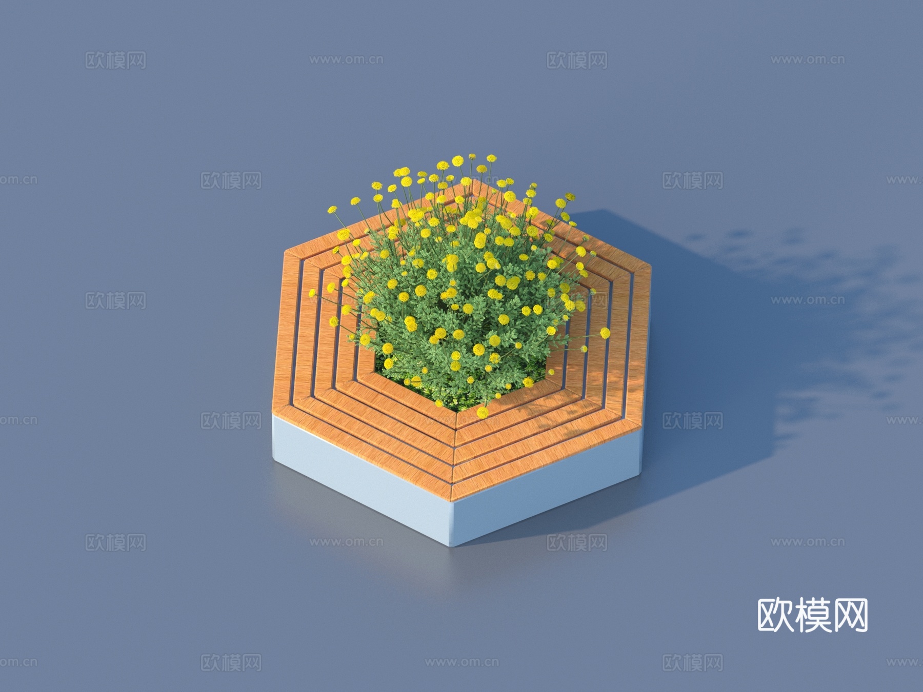 树池 坐凳 花坛3d模型