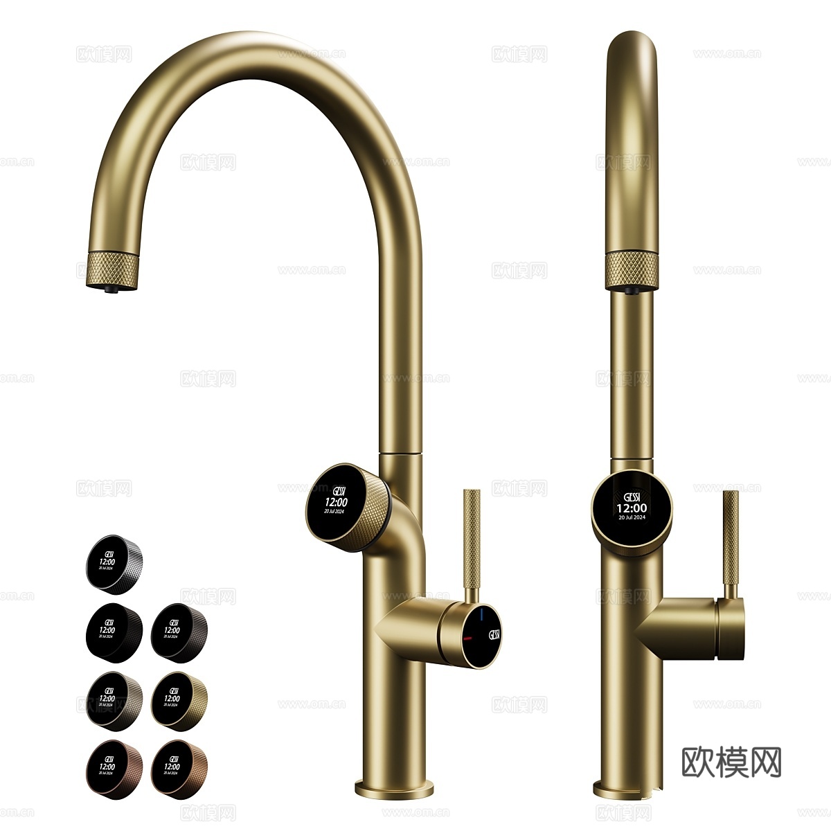 Gessi Vita 厨房水槽混合龙头 607203d模型