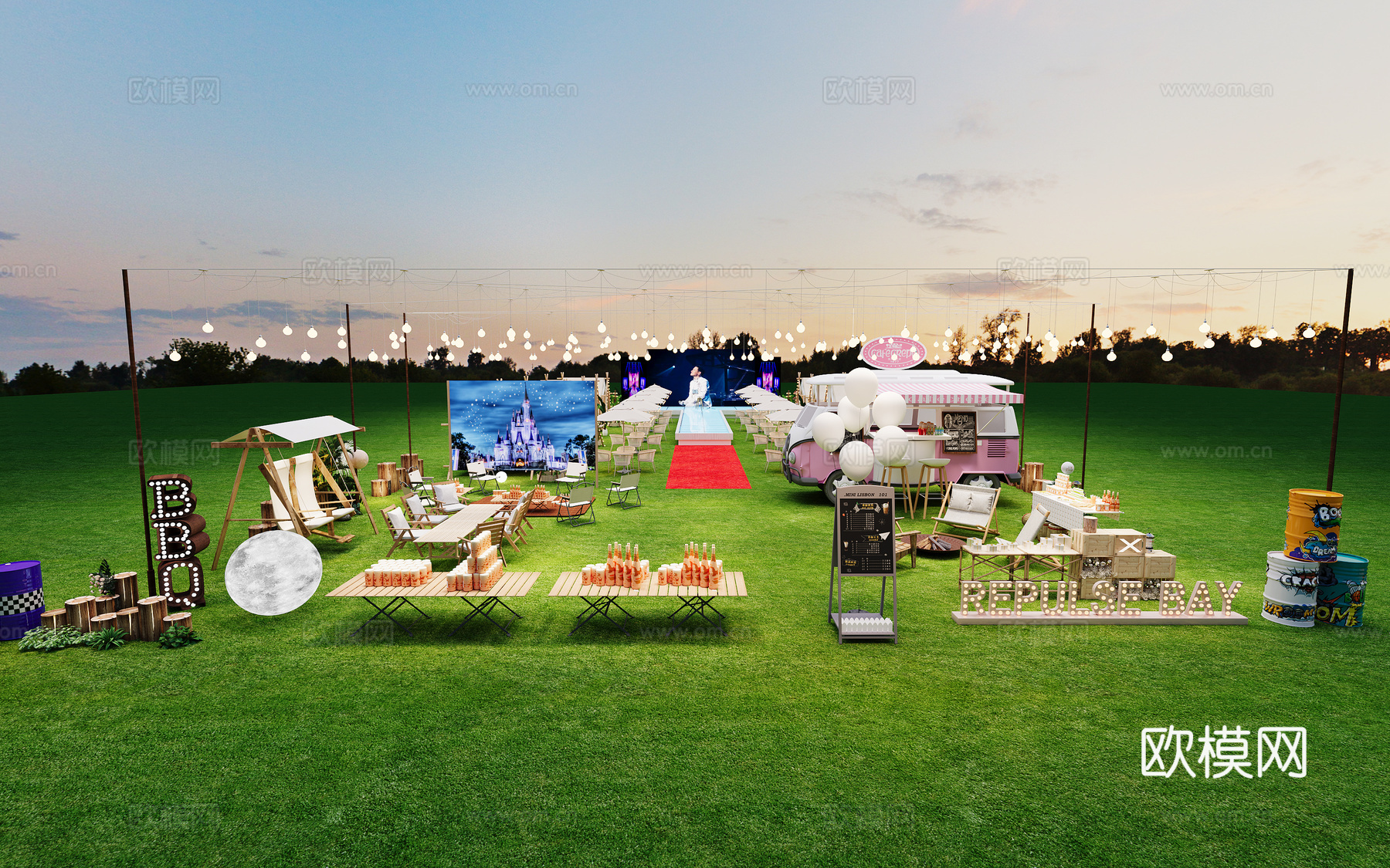 露营营地3d模型