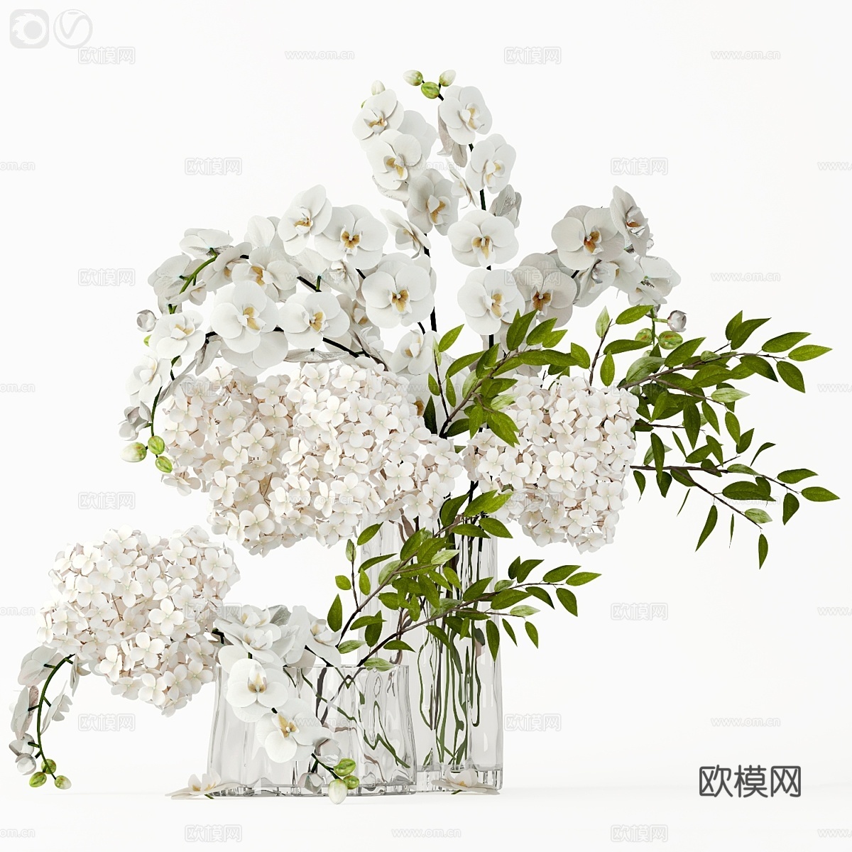 花卉组合 - 183d模型
