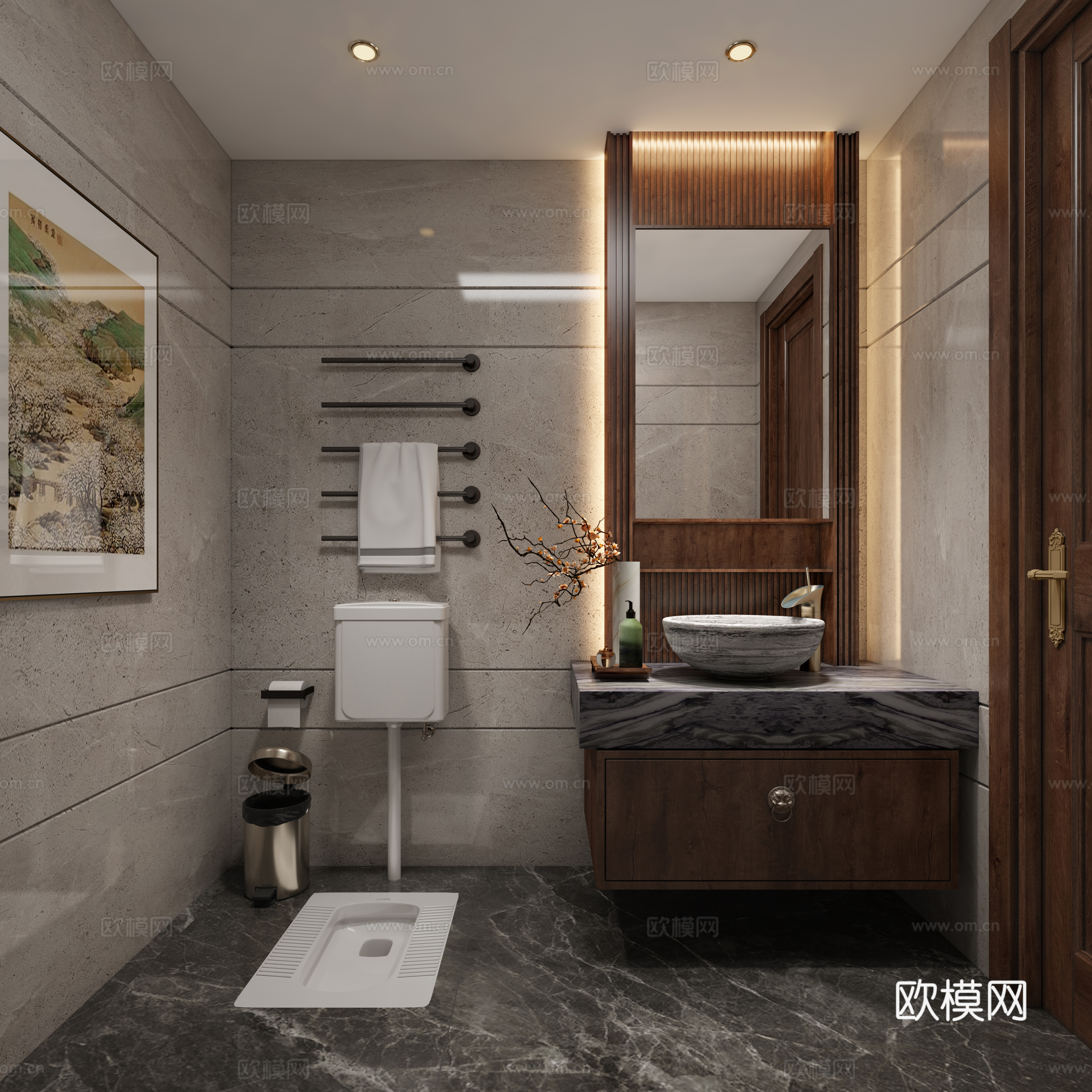 藏式卫生间3d模型